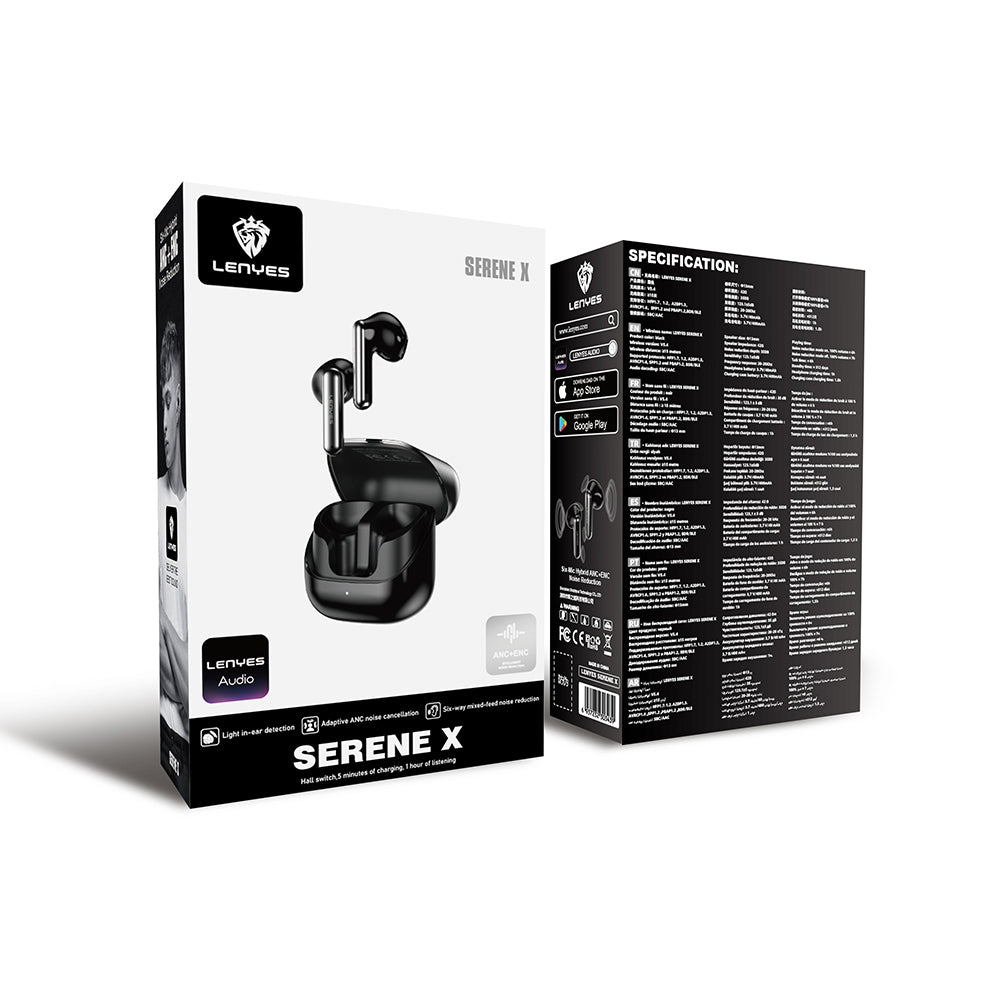 Lenyes Serene X ANC Özellikli ENC Teknolojili Kulak İçi Bluetooth Kulaklık v5.4 Lenyes Serene X ANC Özellikli ENC Teknolojili Kulak İçi Bluetooth Kulaklık v5.4